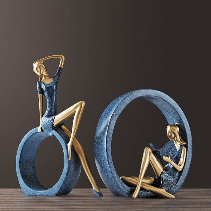 Kreative europeiske miniatyr moderne jentefigurer | Skanto