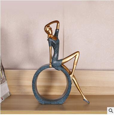 Kreative europeiske miniature moderne jente figuriner | Skanto