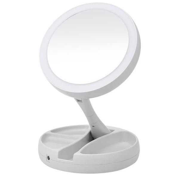 Folding LED Makeup Mirror | Skanto