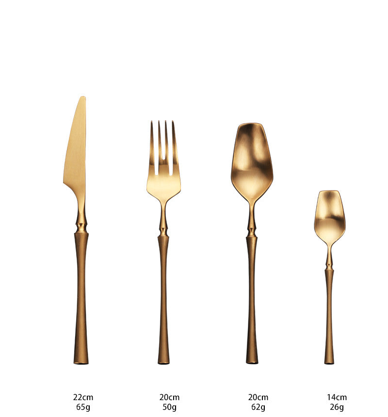 Venice Gold Rustfritt Stål Bestikksett | Skanto