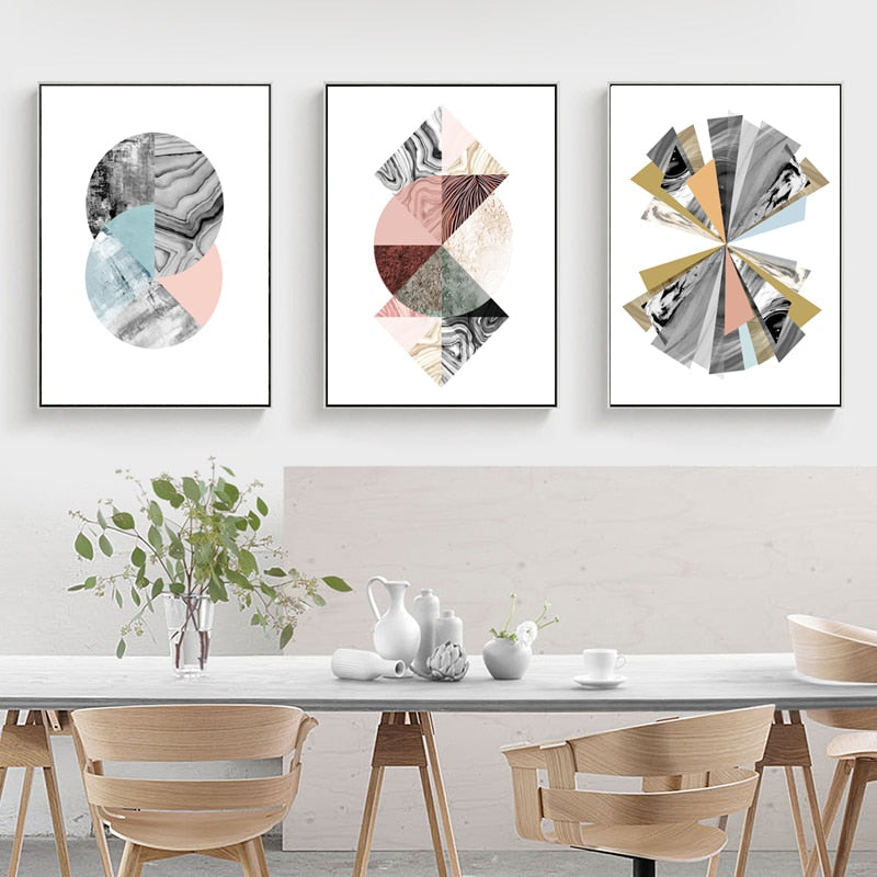 Abstract Aquarell - Lerret Veggkunst Maleri | Skanto