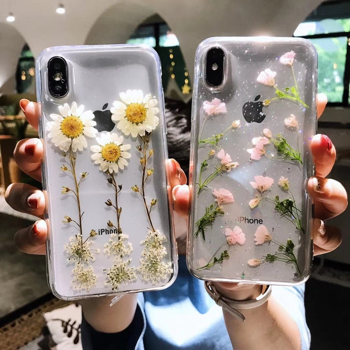 DaisyOats - Ekte tørkede blomster iPhone-deksel | Skanto