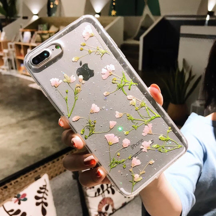 DaisyOats - Ekte tørkede blomster iPhone-deksel | Skanto