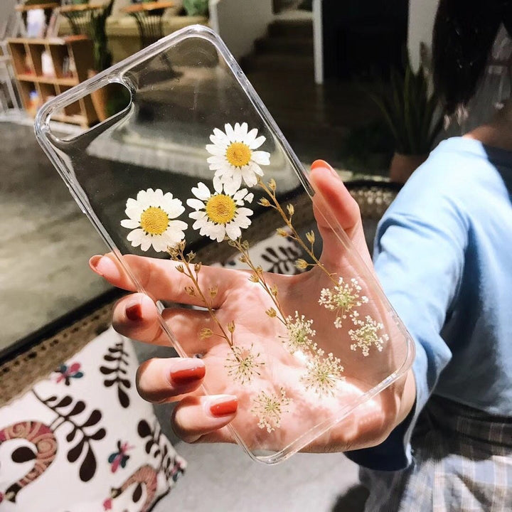 DaisyOats - Ekte tørkede blomster iPhone-deksel | Skanto