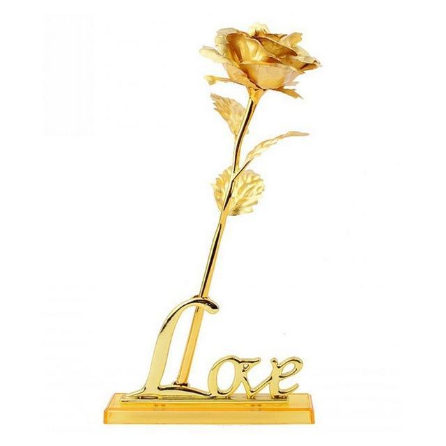 24K Foliebelagt Rose Gull Rose | Skanto