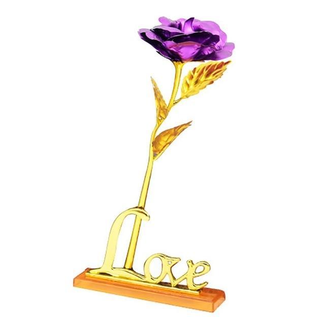 24K Foliebelagt Rose Gull Rose | Skanto