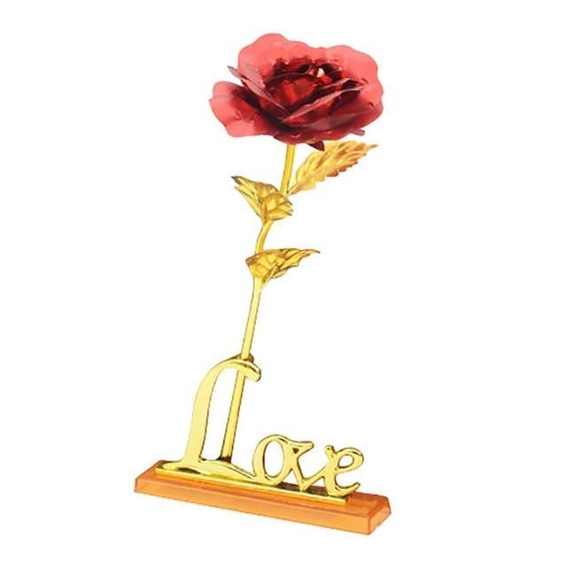 24K Foliebelagt Rose Gull Rose | Skanto