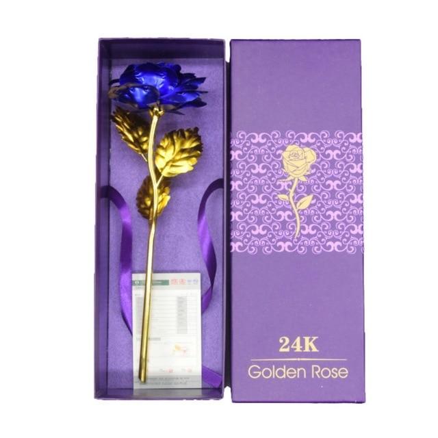 24K Foliebelagt Rose Gull Rose | Skanto