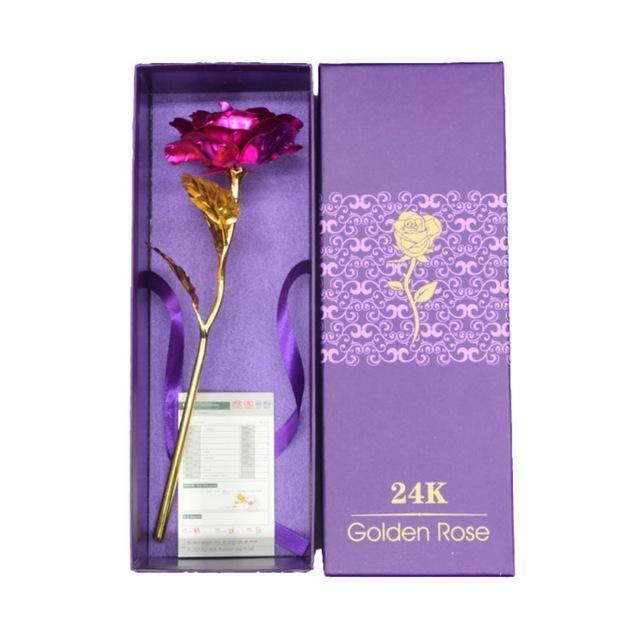 24K Foliebelagt Rose Gull Rose | Skanto