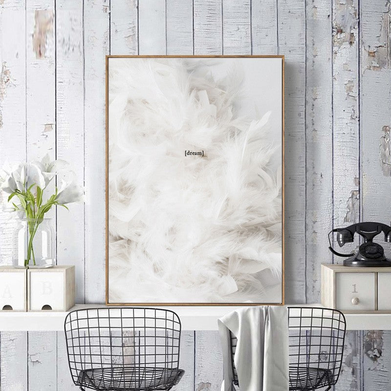 Nordic Refresh Feather Letters - Lerretsbilde