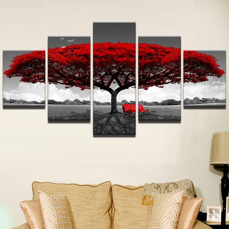 Roter Baum – Lærredbilde