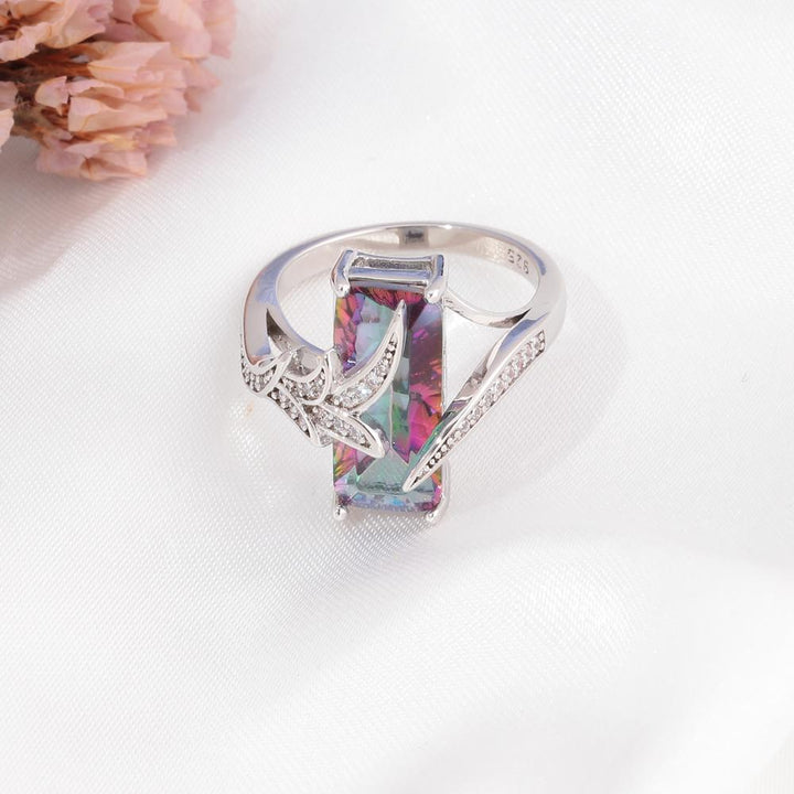 Mystic Topaz Sølvbelagt Ring | Skanto