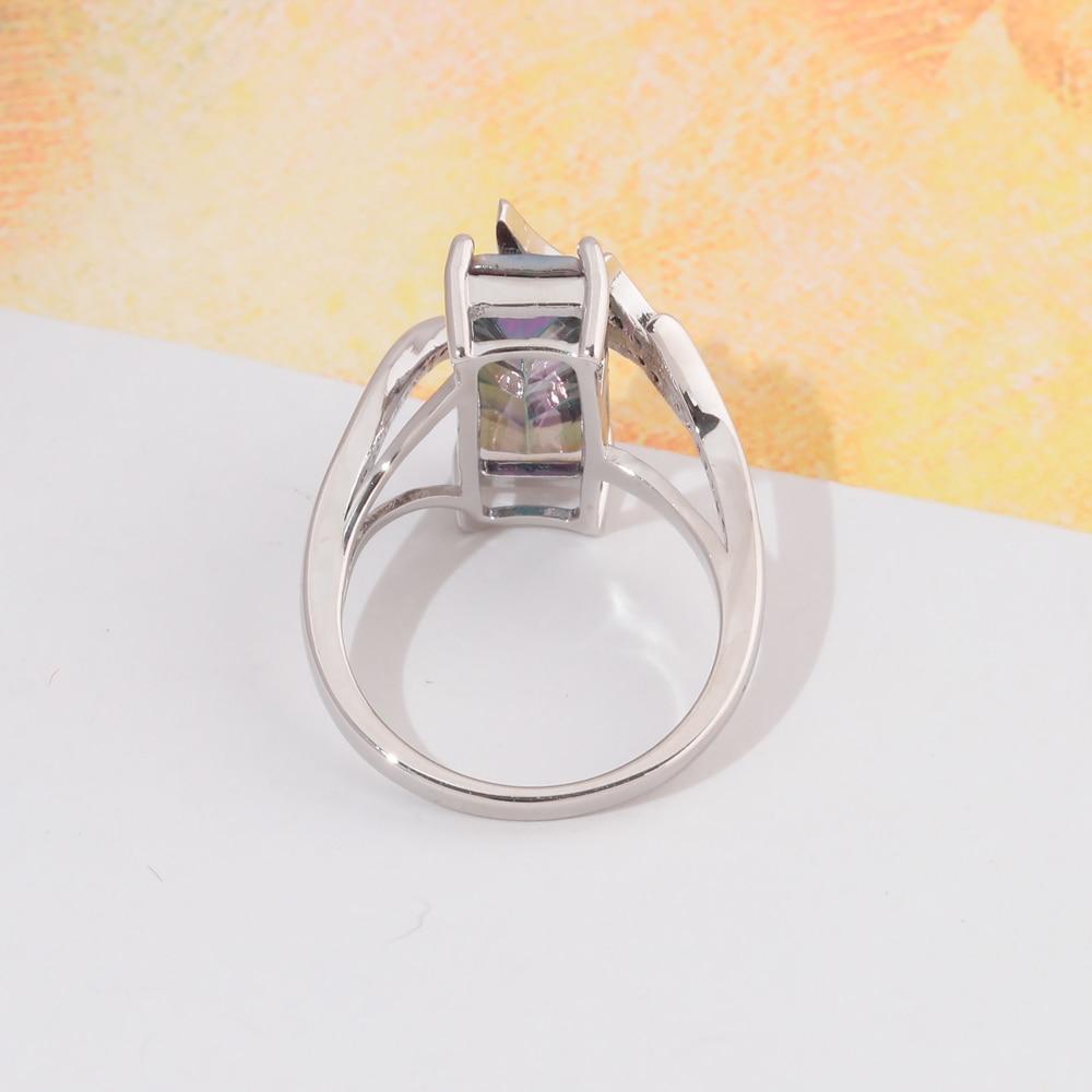 Mystic Topaz Sølvbelagt Ring | Skanto