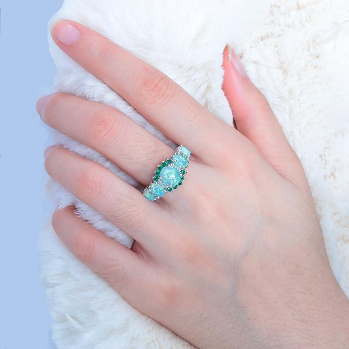 Lux - Fire Opal Granatring | Skanto