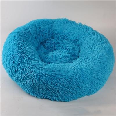 Mini - Rund P fluffy Plush Kattested | Skanto
