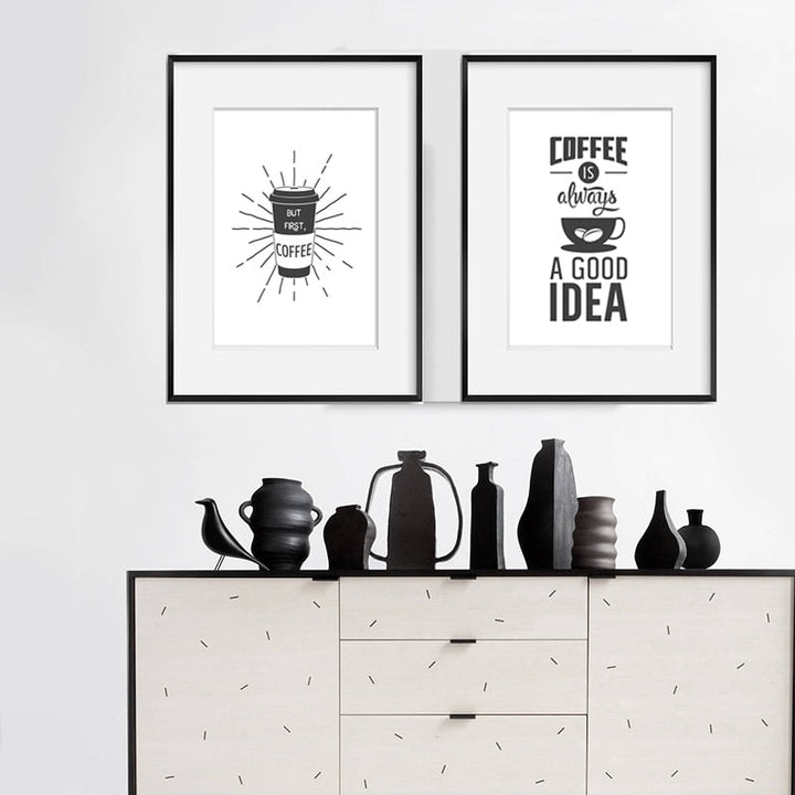 Coffee Time - Lerret Veggkunst Maleri | Skanto