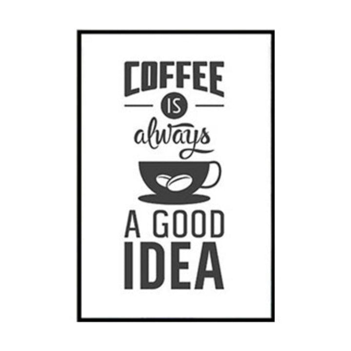 Coffee Time - Lerret Veggkunst Maleri | Skanto