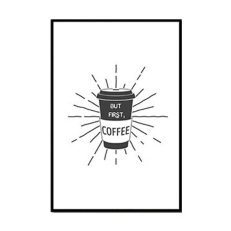 Coffee Time - Lerret Veggkunst Maleri | Skanto