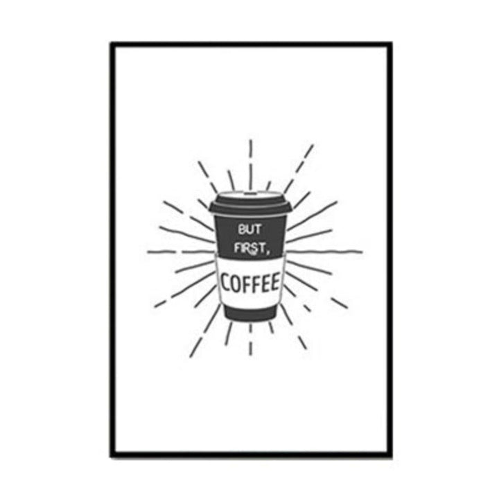 Coffee Time - Lerret Veggkunst Maleri | Skanto