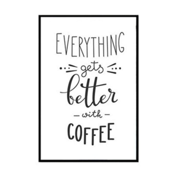 Coffee Time - Lerret Veggkunst Maleri | Skanto