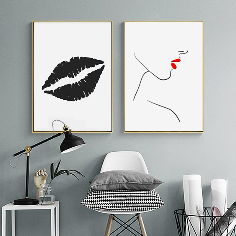 Makeup Lepper - Lerret Veggkunst Maleri
