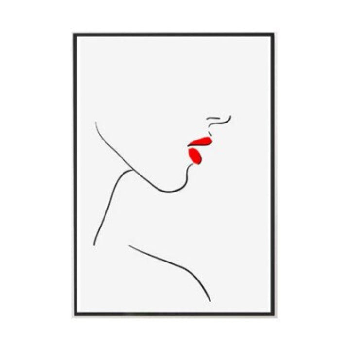 Makeup Lepper - Lerret Veggkunst Maleri