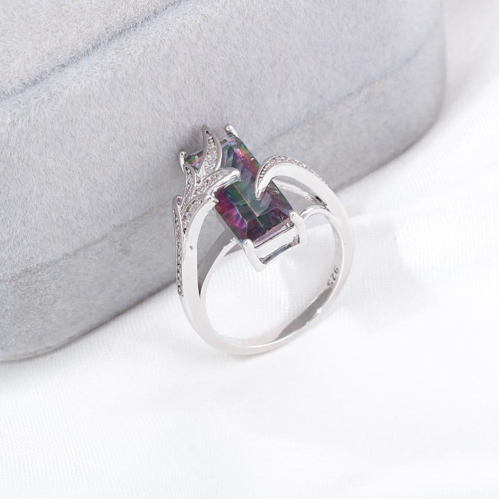 Mystic Topaz Sølvbelagt Ring | Skanto