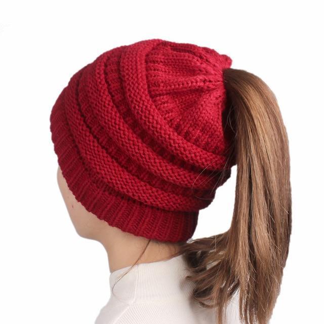 Skanto | Hestehale Beanie Hatt for Damer