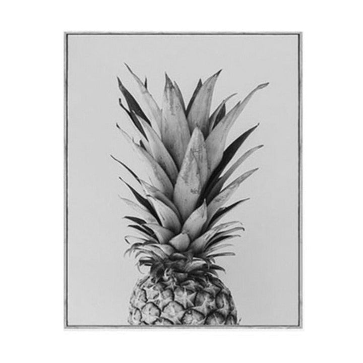 Ananas Be Brave & Kind Klassiske Sitater - Lerret Veggkunst Maleri