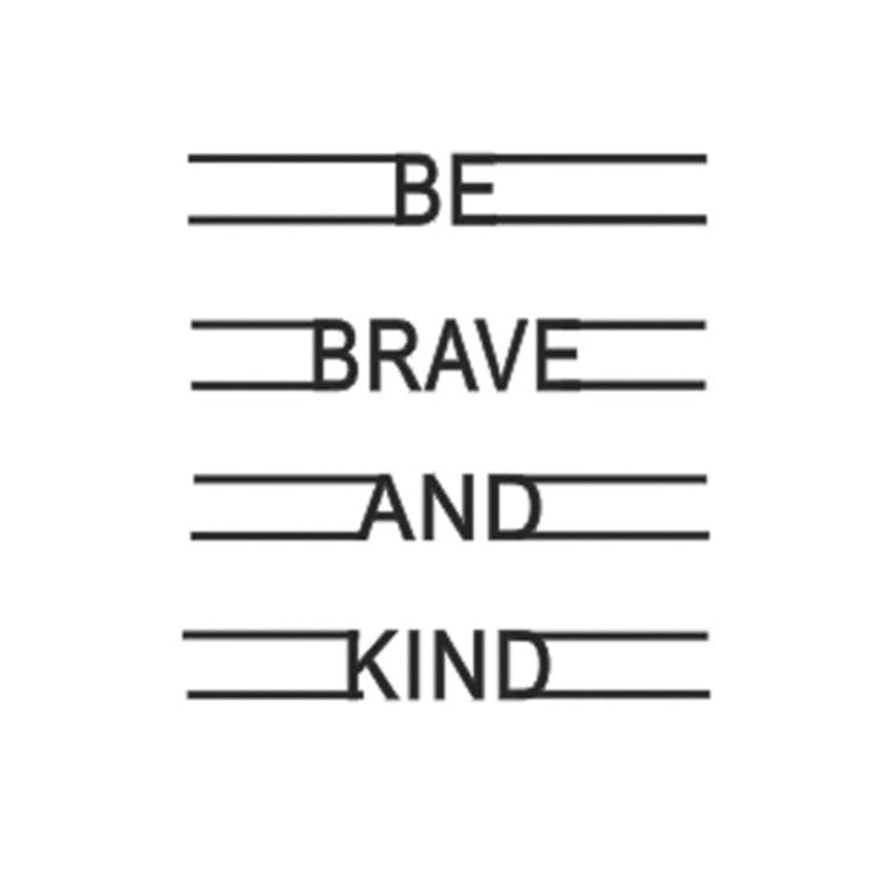 Ananas Be Brave & Kind Klassiske Sitater - Lerret Veggkunst Maleri