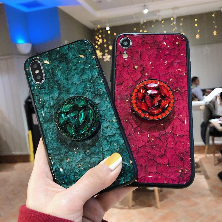 Hanna - Marmor Glitter iPhone Mobildeksel | Skanto
