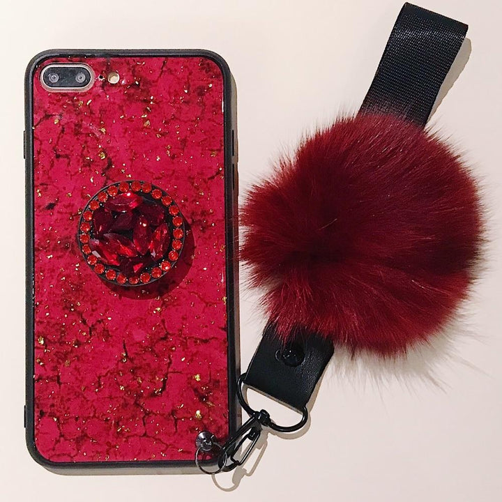 Hanna - Marmor Glitter iPhone Mobildeksel | Skanto