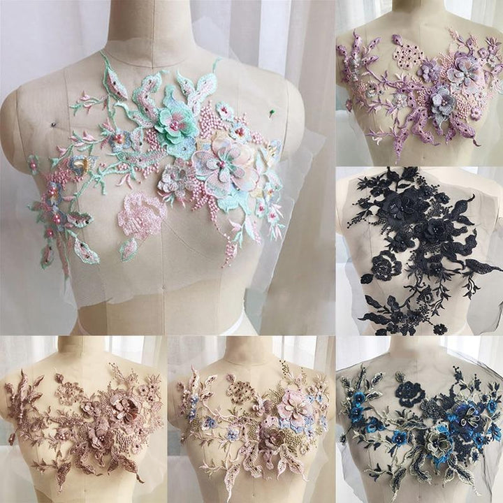 Brodert Perle Blomst Sybar Patching | Skanto