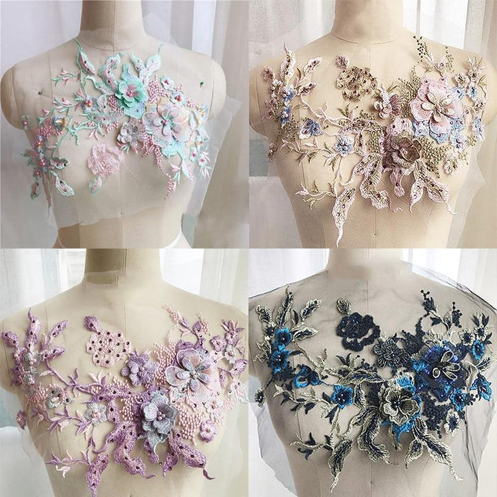 Brodert Perle Blomst Sybar Patching | Skanto