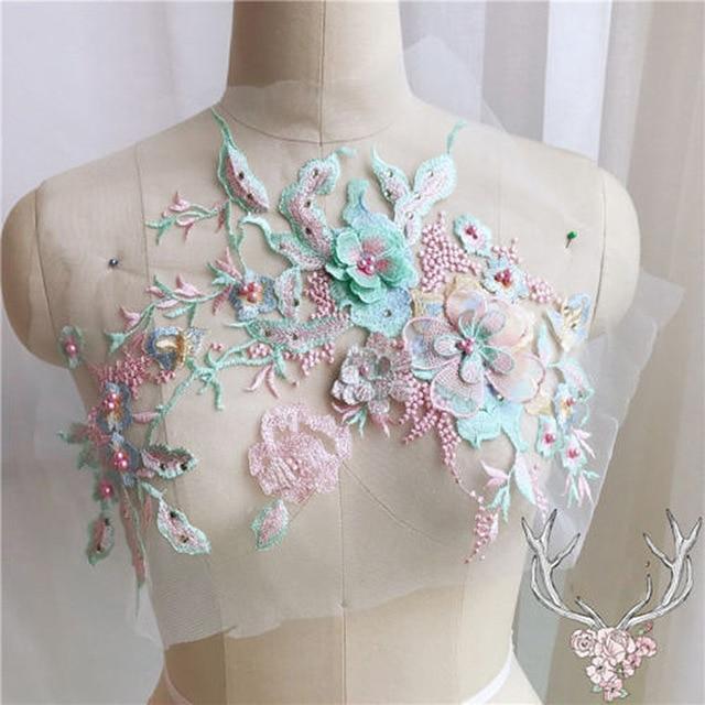 Brodert Perle Blomst Sybar Patching | Skanto