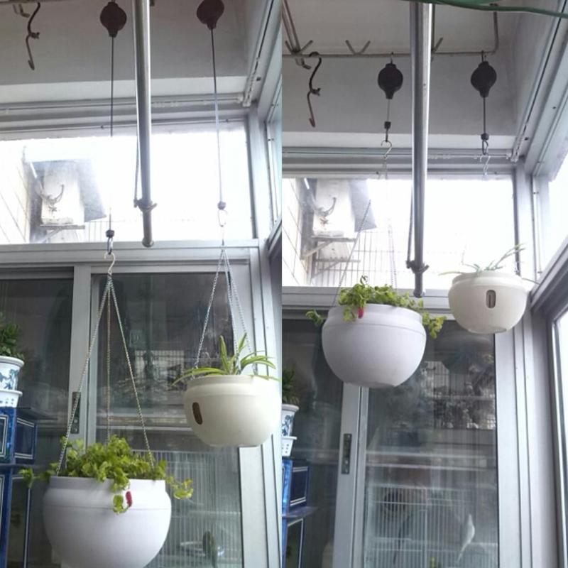 Skanto | "Plant Pulley" 2pc Uttrekkbar Korg Holder