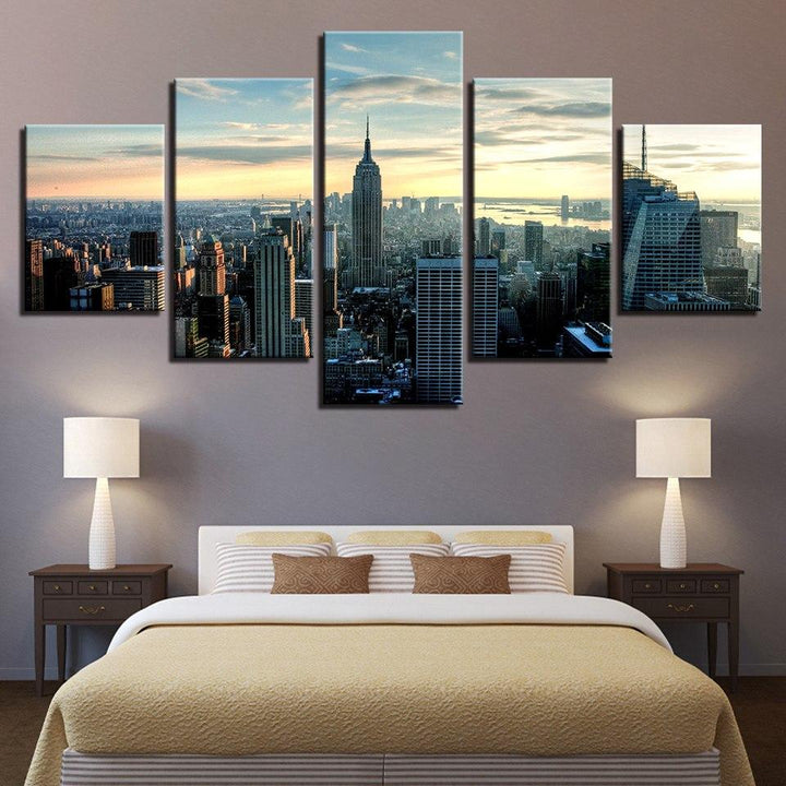Skyline fra New York City – lerretsbilde
