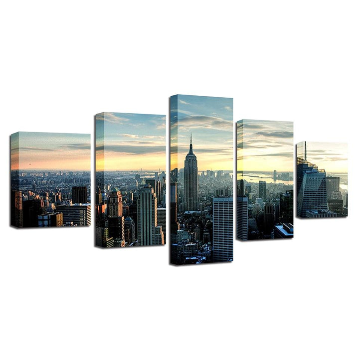 Skyline fra New York City – lerretsbilde
