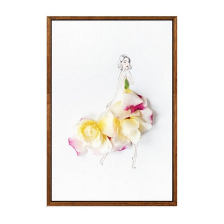 Rose petal dress – Canvas print