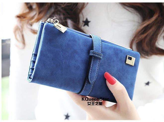 Skanto | Nye vintermote trender Pumping Frosted multi-kort posisjon to fold lommebok