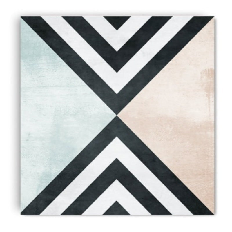 Abstrakt Geometrisk Veggkunst Utskrifter Vintage Plakat - Lerret Veggkunst Maleri | Skanto