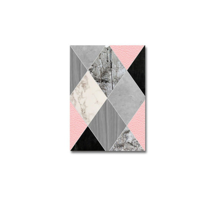 Abstrakt Geometrisk Veggkunst Utskrifter Vintage Plakat - Lerret Veggkunst Maleri | Skanto