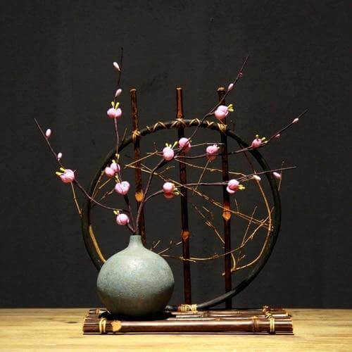 Handmade Bamboo Ceramic Flower Vase | Skanto
