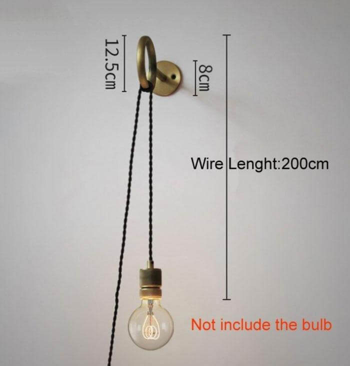 Nordic Retro Ring Vegglampe med Speil | Skanto