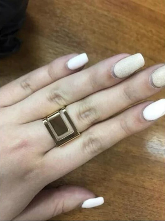 Primrose - Chunky Square Ring | Skanto