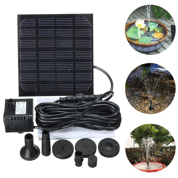 Skanto | Sun Fountain "Sun Fountain" for Pond or Birdbath – Med 4 Sprøytehoder