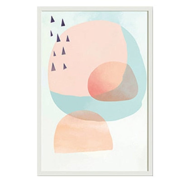 Abstract Akvarell Multi Pink Prinsesse - Lerret Veggkunst Maleri | Skanto