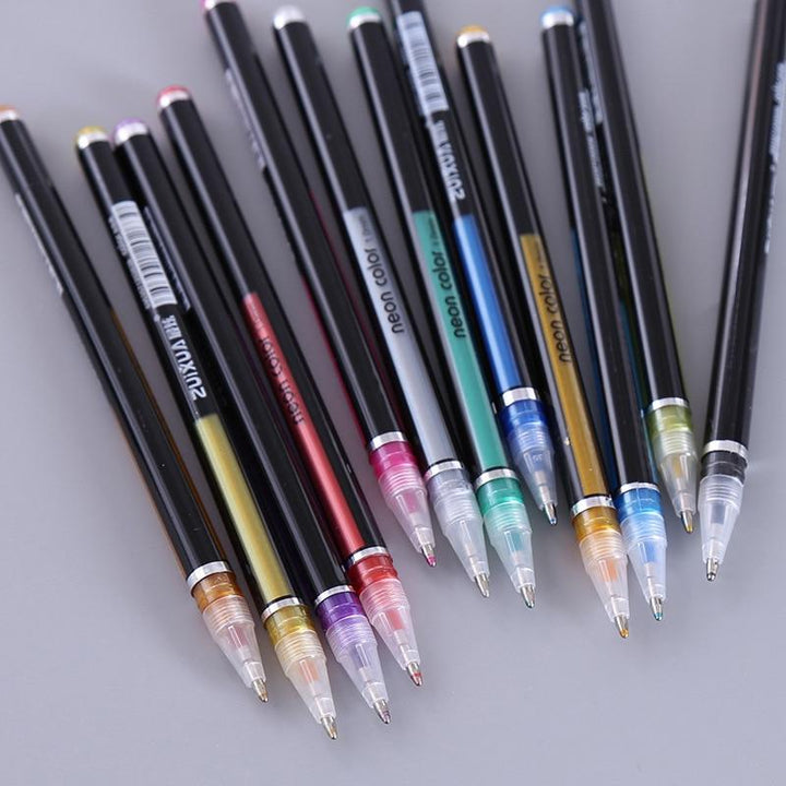 Glitzerly Glitter Gel Penner Set | Skanto