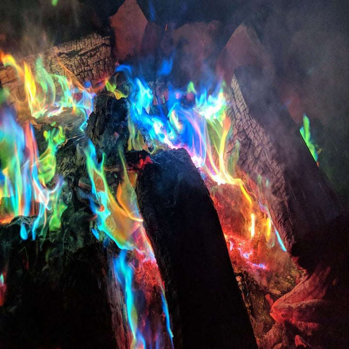 FireColor - Magisk Fargerik Ild Pulver | Skanto