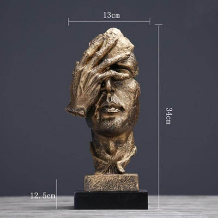 Silence Is Gold Miniatyr Skulptur | Skanto